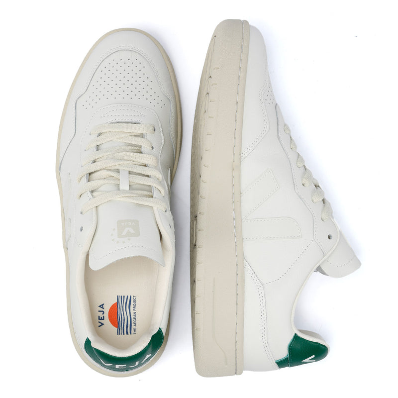 Veja V-90 Leren Witte Herensneakers