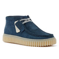 Clarks Main Torhill Hi Suede Heren Blauwe Laarzen