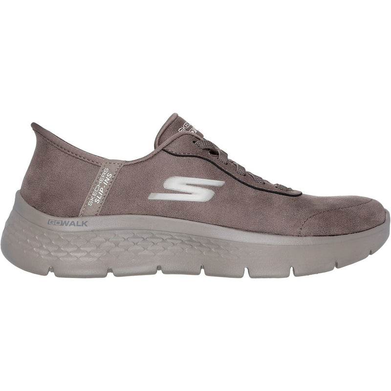 Skechers Go Walk Flex Mali Textiel Dames Bruine Sneakers