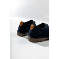 Hush Puppies Scout Suède Herenschoenen Met Veters In Marineblauw