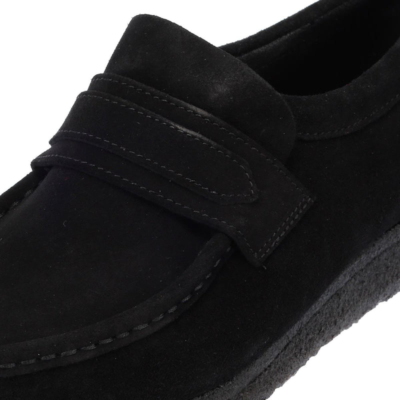 Clarks Originals Wallabee Heren Zwarte Suède Instappers