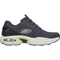 Skechers Skech-Air Ventura Textiel Heren Sneakers In Houtskool/Lime.