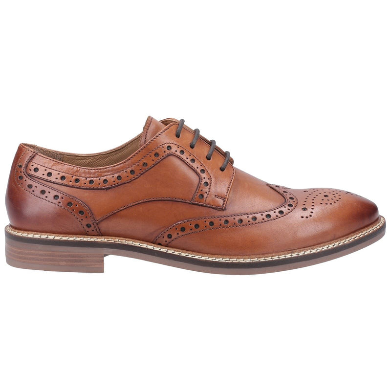 Hush Puppies Bryson Leren Heren Tan Brogues Schoenen