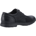 Hush Puppies Trevor Zwarte Leren Veterschoenen Voor Heren