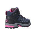 Cotswold Abbeydale Mid Dames Wandelschoenen Van Rubber In Marineblauw/Zwart/Fuchsia