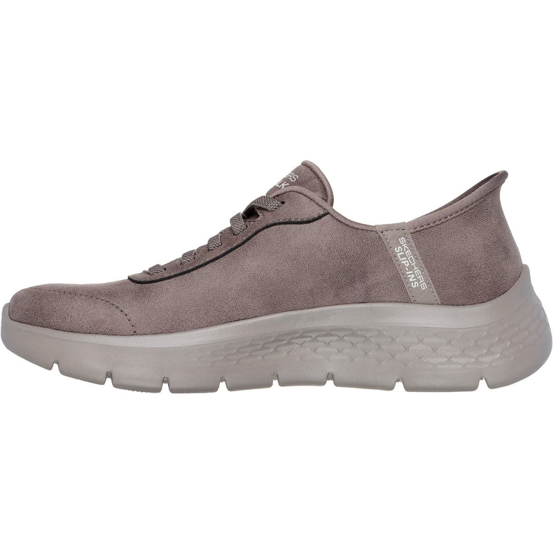 Skechers Go Walk Flex Mali Textiel Dames Bruine Sneakers