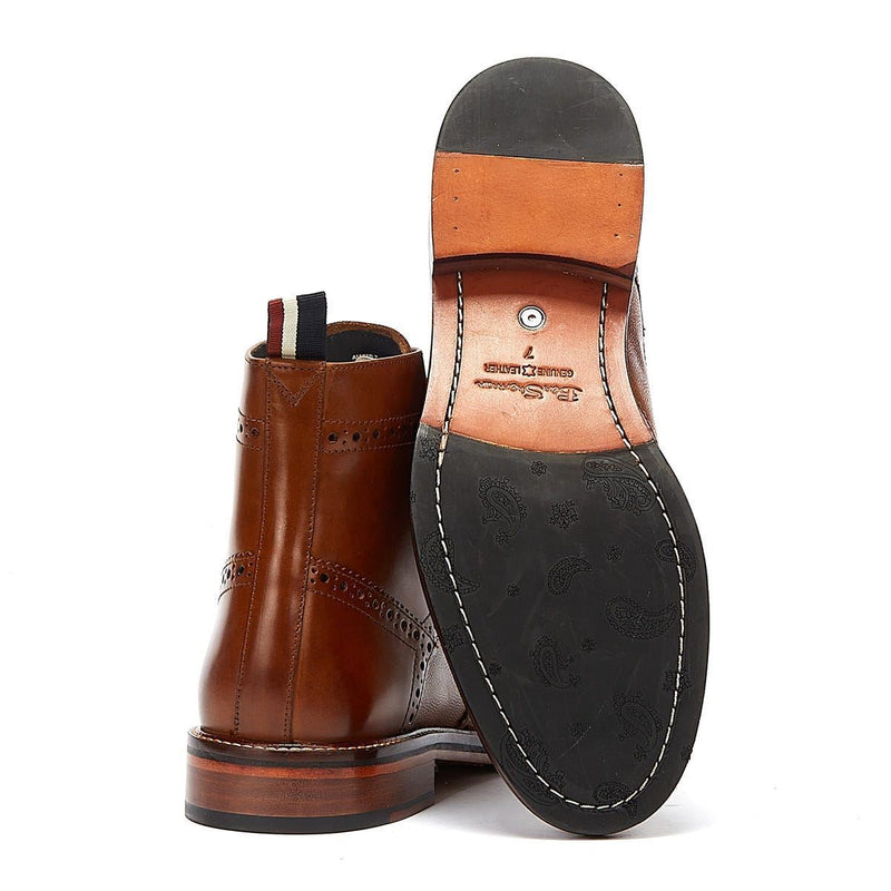 Ben Sherman Alfred Brogue Leren Bruine Herenlaarzen