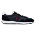 Ralph Lauren Trail 125 Zwarte Leren Herensneakers