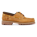 Timberland Authentic Bruine Leren Veterschoenen Voor Heren