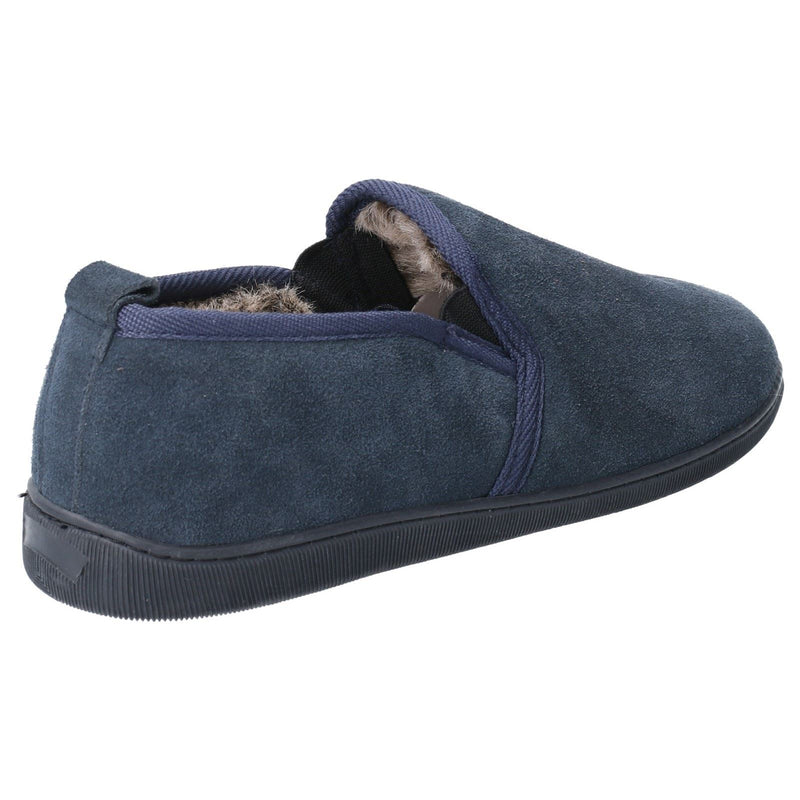 Hush Puppies Arnold Suède Heren Pantoffels In Marineblauw