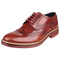 Base London Woburn Leren Heren Tan Brogues Schoenen