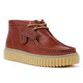 Clarks Main Torhill Hi Leren Heren Bruine Laarzen