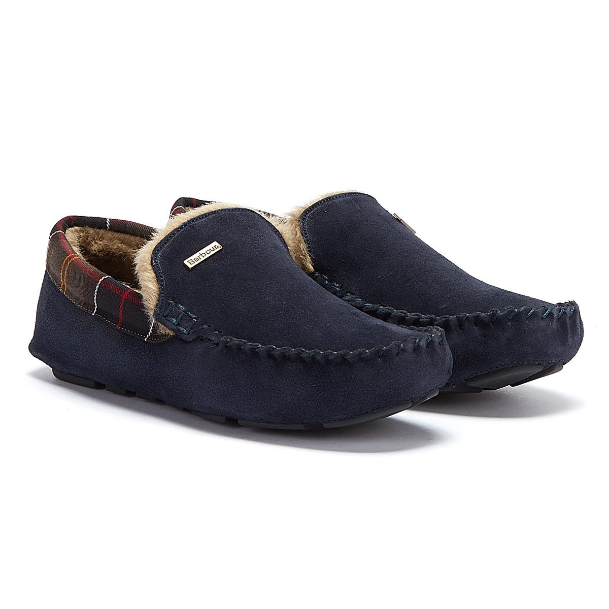 Barbour Heren Navy Monty Slippers