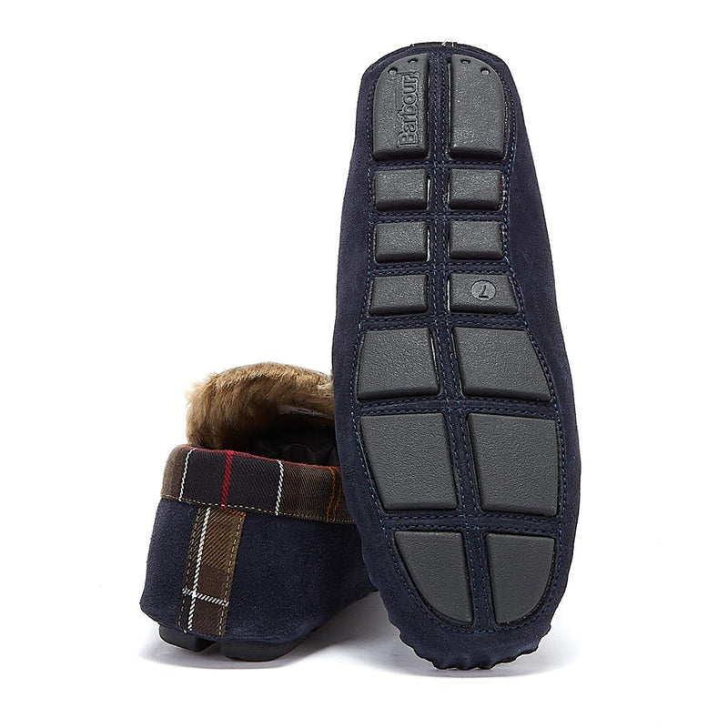 Barbour Heren Navy Monty Slippers