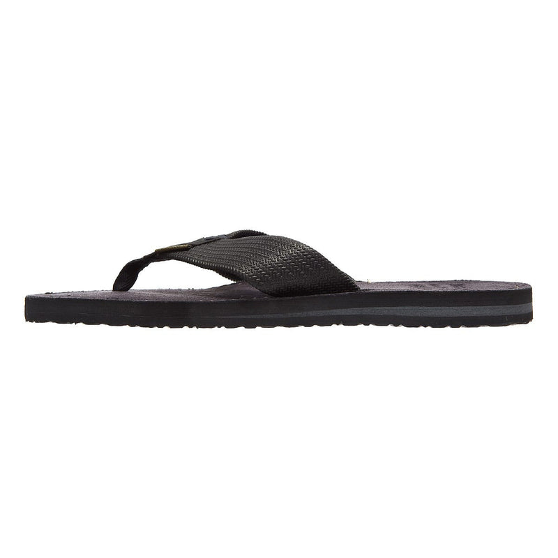 Barbour Toeman Heren Zwarte Teenslippers