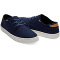 TOMS Carlo Herensneakers Van Canvas In Marineblauw Jute Erfgoed