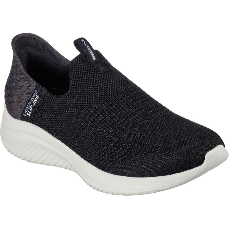 Skechers Ultra Flex 3.0 Smooth Step Textiel Dames Zwarte Sneakers