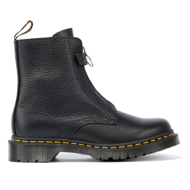 Dr. Martens 1460 Pascal Front Zip Leren Zwarte Dameslaarzen