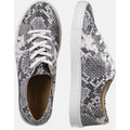 Hush Puppies Tessa Dames Sneakers Van Pythonleer Met Suède