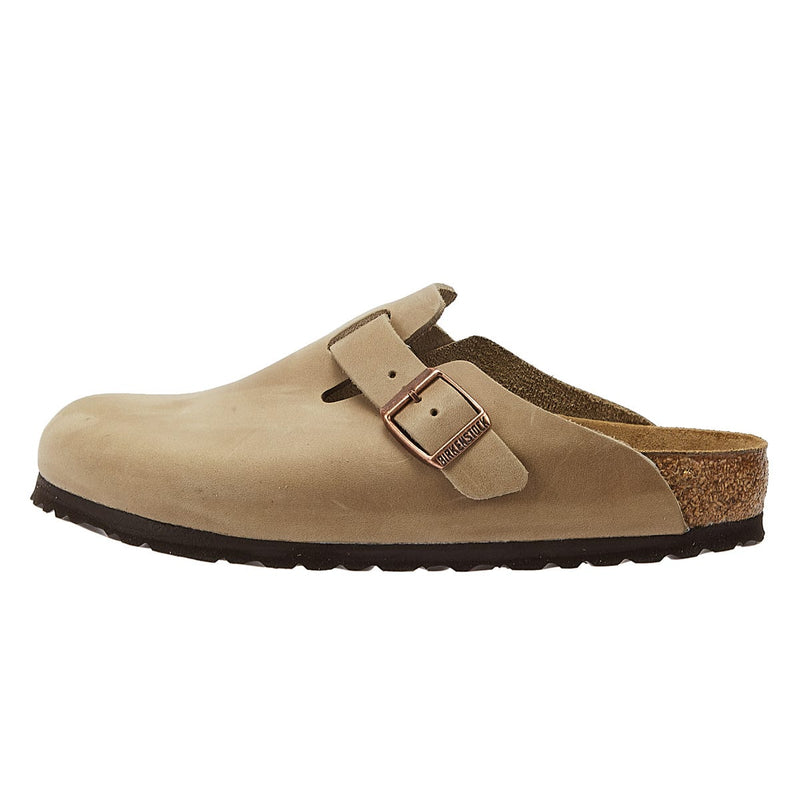 Birkenstock Boston Wasachtige Tabaksbruine Klompen