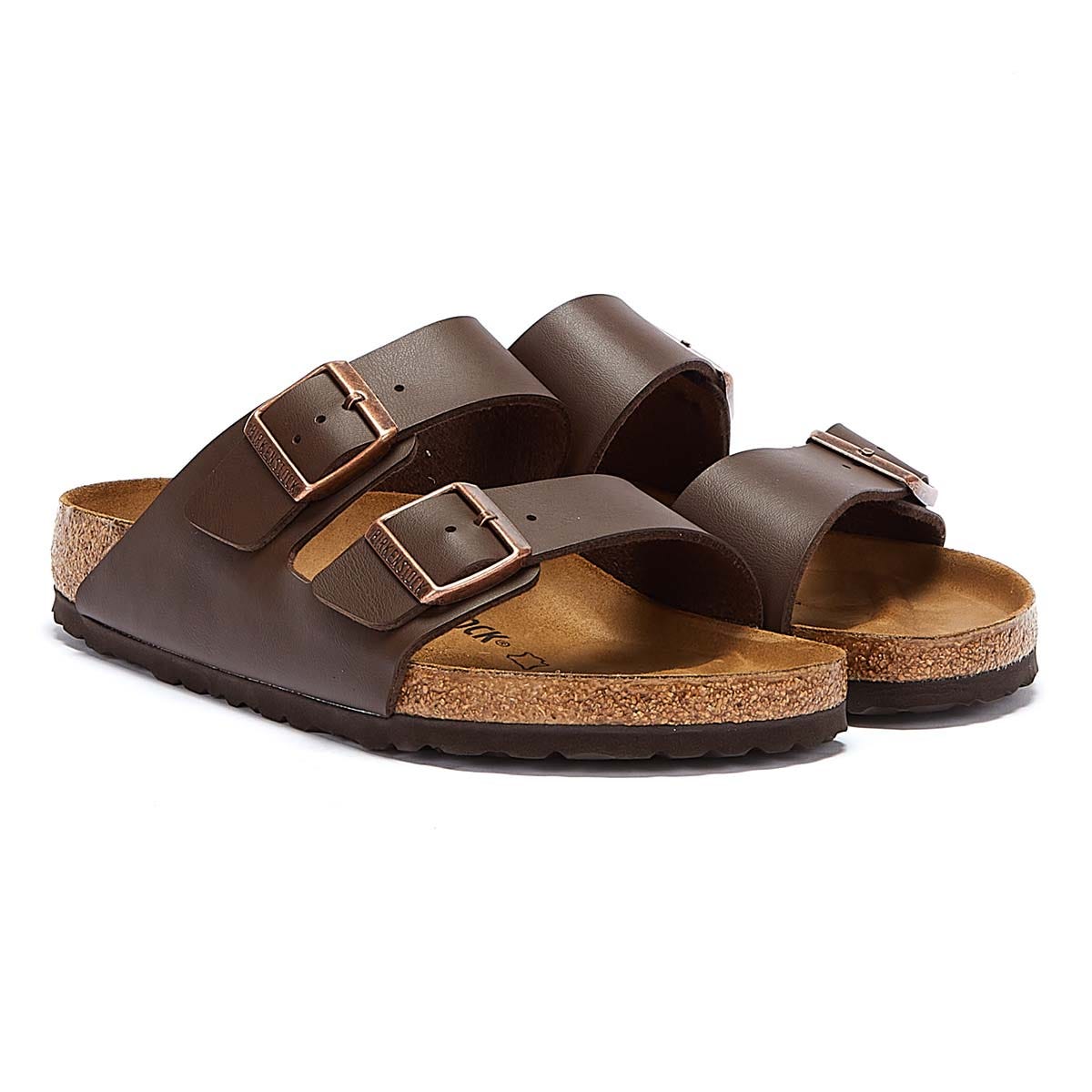 Birkenstock Arizona Birko-Flor Dames Bruin Regelmatig Sandalen