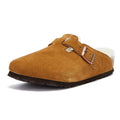 Birkenstock Boston nerts pantoffels in omgekeerd lam