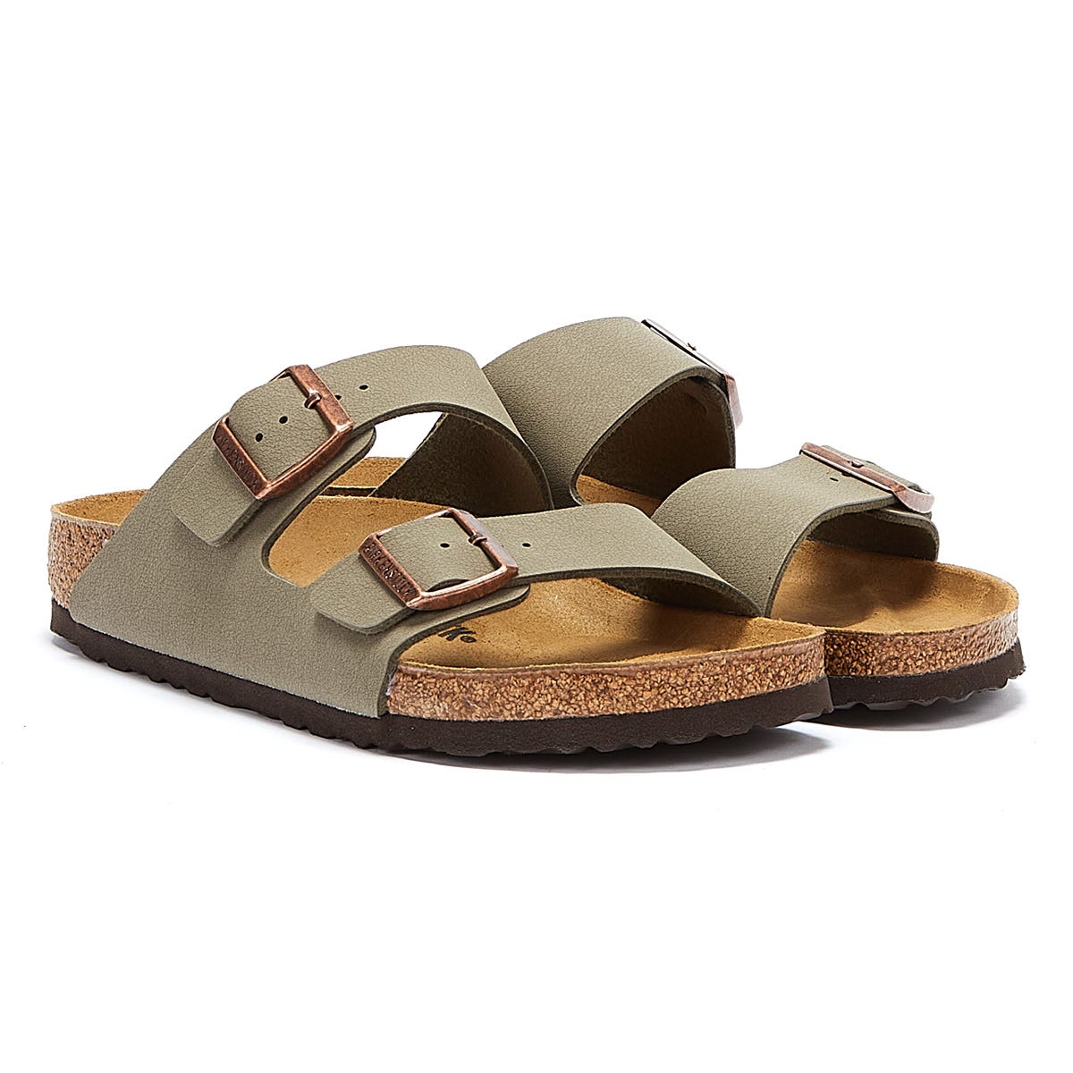 Birkenstock Arizona Birko Flor Nubuck Steensandalen