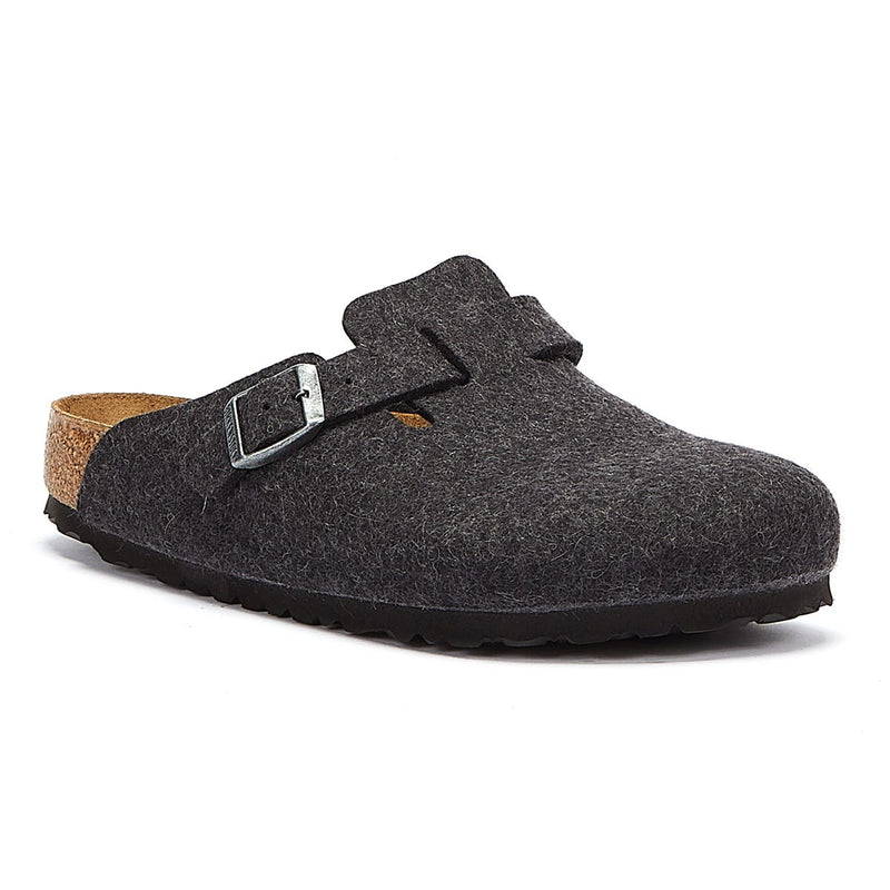 Birkenstock Boston Grijze Slippers