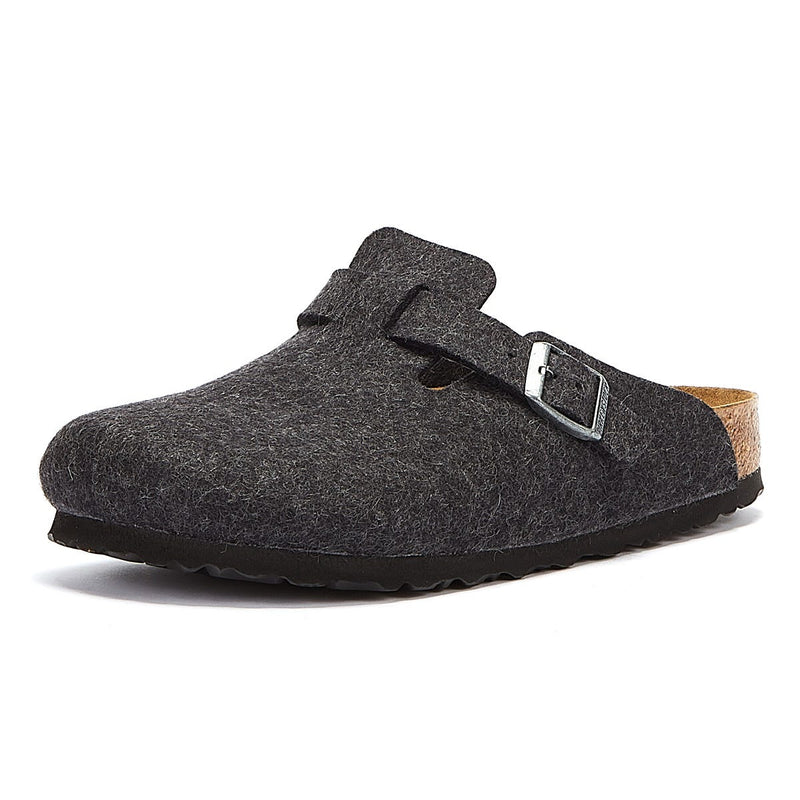 Birkenstock Boston Grijze Slippers