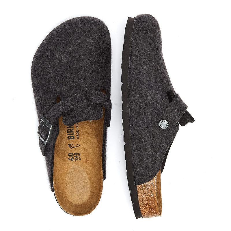 Birkenstock Boston Grijze Slippers