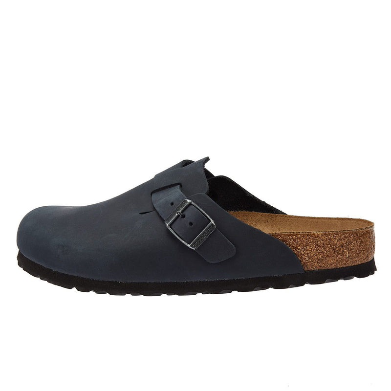 Birkenstock Boston Geolied Nubuck Zwart Slippers