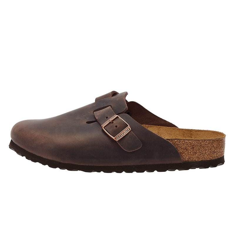 Birkenstock Boston Geolied Nubuck Habana Slippers