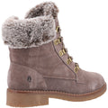 Hush Puppies Florence Leren Damesschoenen In Taupekleurige Boots