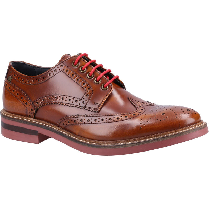 Base London Woburn Leren Heren Tan Brogues Schoenen