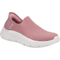 Skechers Go Walk Flex Sunset View Polyester Damessneakers In Roze