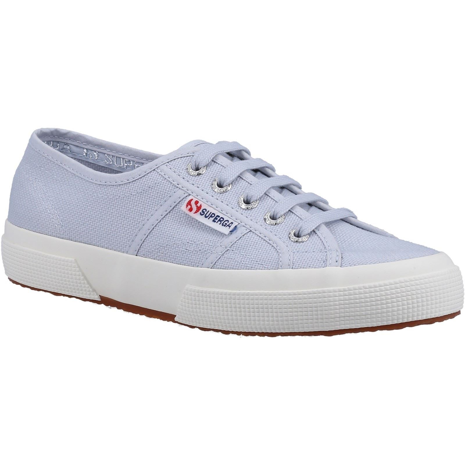 Superga 2750 Cotu Classic 100% Katoenen Grijze Lila Sneakers Voor Dames