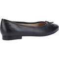 Hush Puppies Naomi Leren Zwarte Platte Schoenen Voor Dames