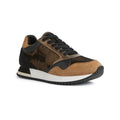 Geox Doralea Leren Dames Sneakers In Brons/Toffee