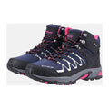 Cotswold Abbeydale Mid Dames Wandelschoenen Van Rubber In Marineblauw/Zwart/Fuchsia