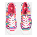 Rocket Dog Jazzin Eden Stripe Katoenen Damessneakers In Rood Multi