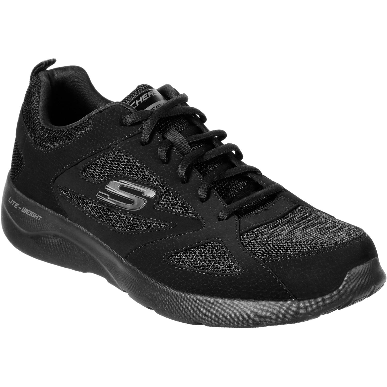 Skechers Dynamight 2.0 Net Heren Zwarte Sneakers