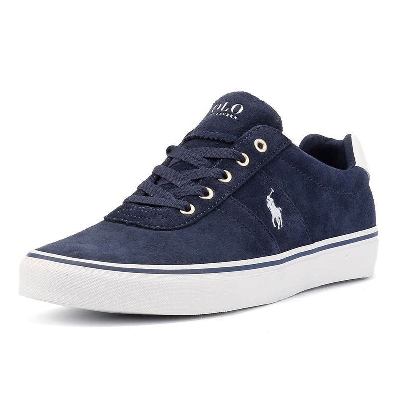 Ralph Lauren Hanford III Leren Heren Blauwe Sneakers