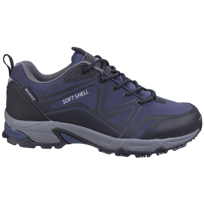 Cotswold Abbeydale Low Polyester Heren Wandelschoenen In Blauw/Zwart/Grijs.