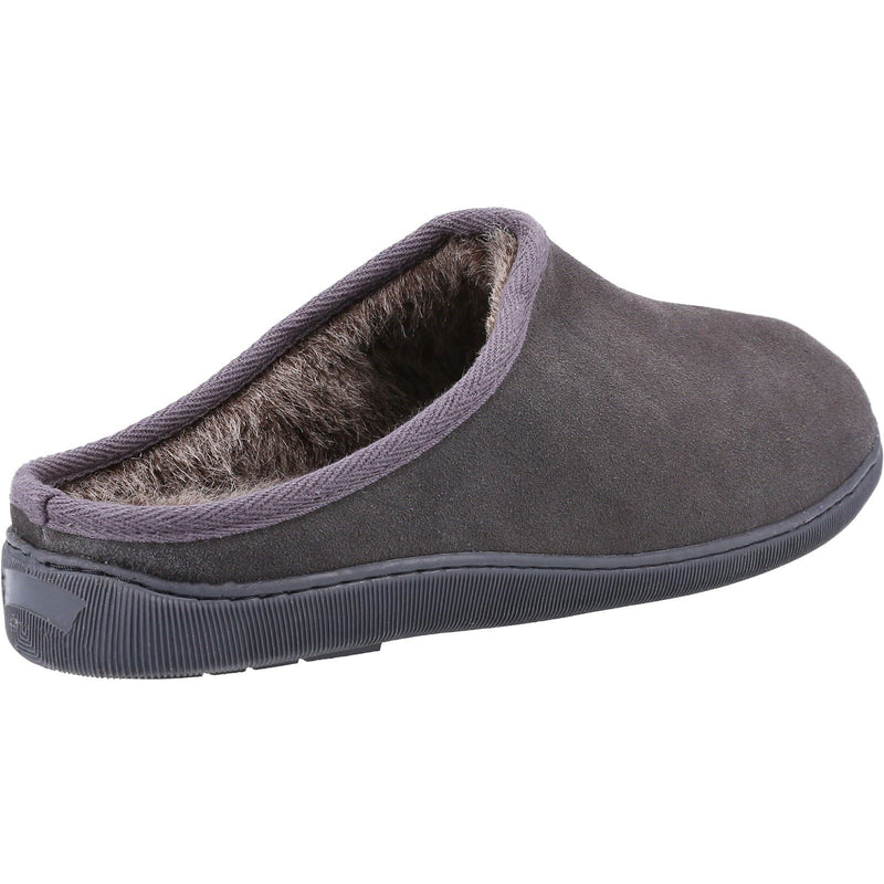 Hush Puppies Ashton Suede Heren Grijze Pantoffels