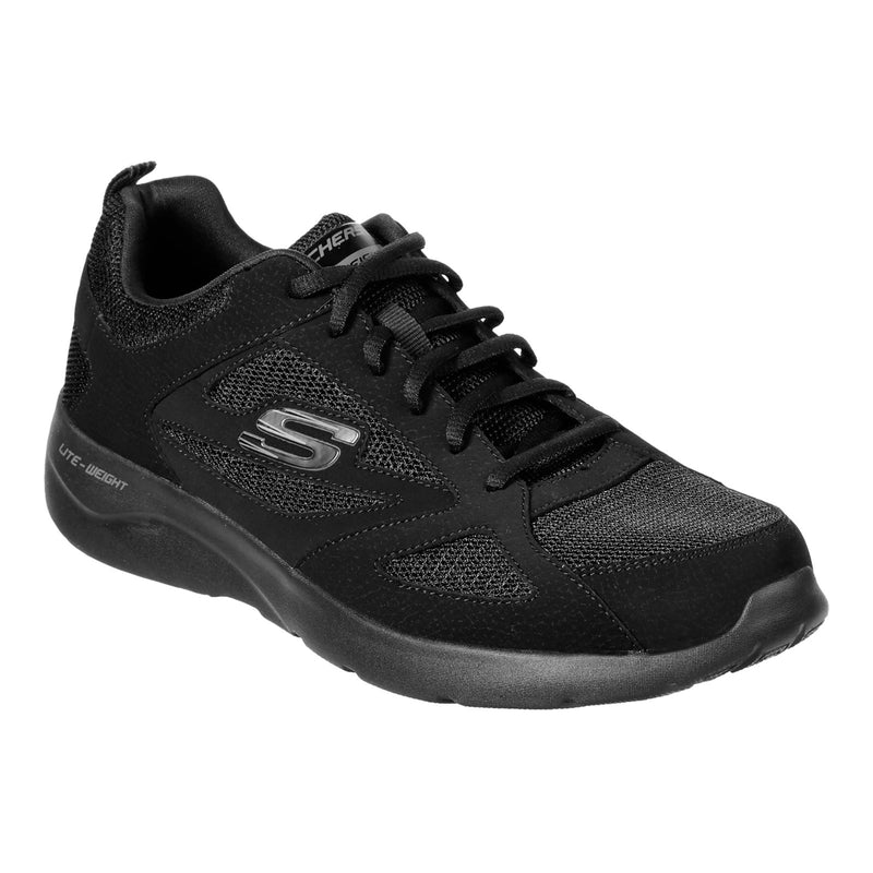 Skechers Dynamight 2.0 Net Heren Zwarte Sneakers