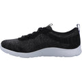 Skechers Arch Fit Refine Polyester Damessneakers Zwart/Wit