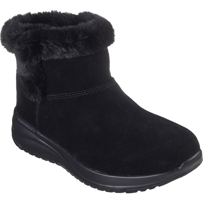 Skechers On-the-GO Stellar Cozy Step Stellar Cozy Step Leren Dameslaarzen In Het Zwart