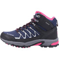 Cotswold Abbeydale Mid Dames Wandelschoenen Van Rubber In Marineblauw/Zwart/Fuchsia