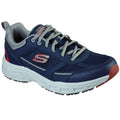 Skechers Oak Canyon Verketta Leren Heren Navy/Grijze Sneakers