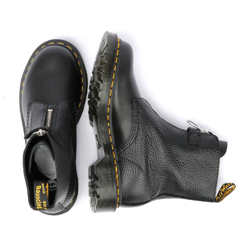 Dr. Martens 1460 Pascal Front Zip Leren Zwarte Dameslaarzen